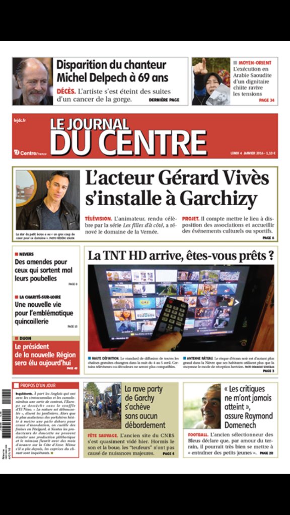 Malulike's tweet photo. A la une de notre journal @GERARDVIVESreal  😁 https://t.co/LGuBtmoNw6