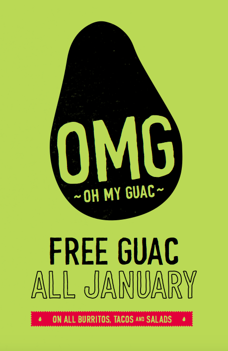 BenitosChat's tweet photo. Forget the January blues - with FREE GUAC all through the month we’re seeing green! #OhMyGuac https://t.co/hPiaR0Pb1E