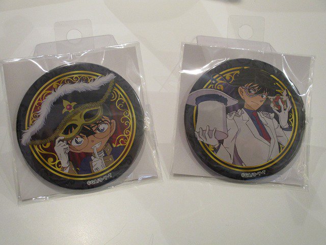 ≪商品のご紹介！≫ 名探偵コナン缶バッジ 江戸川コナン・怪盗キッド