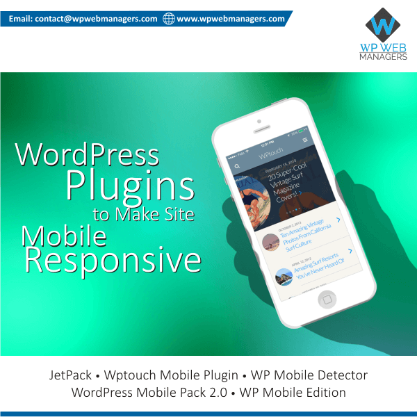 wpwebmanagers's tweet image. 5 Fantastic WordPress Plugins to Make Your Site Mobile Responsive #Wpwebmanagers