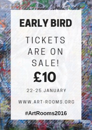 ArtRoomsFairs's tweet image. Grab your 3 day pass to the Art Rooms for just £10!!

Buy here: bit.ly/1Yq8ko4