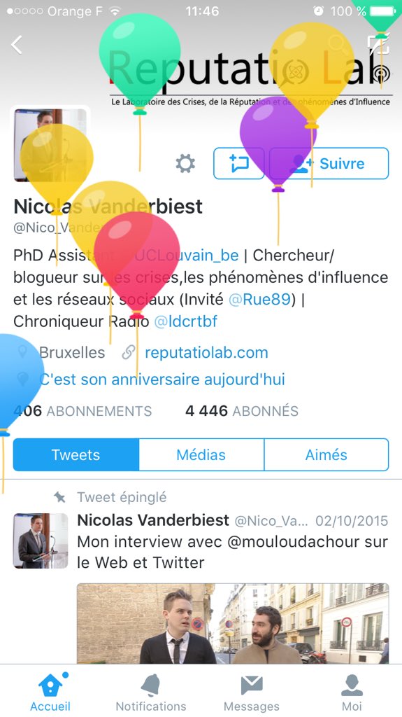 mobileindetail's tweet photo. TWITTER: when it's someone's birthday, baloons pop up on their profile. https://t.co/nKfSjgzdN9