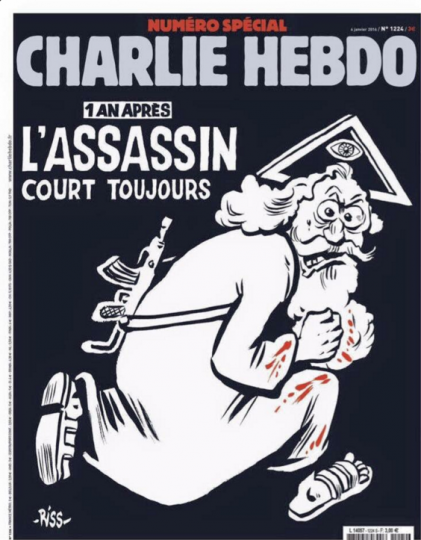 DiVayena's tweet image. Ακόμα ελεύθερος τρέχει ο δολοφόνος στο #CharlieHebdo o ένας και μοναδικός θεός του κάθε μισαλλόδοξου
