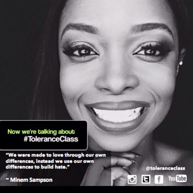 ToleranceClass's tweet photo. We'll keep going till your positive words outnumber the negative. Tnx 4supporting #toleranceclass @The_LilMissMiss https://t.co/59Zk92Y7DX