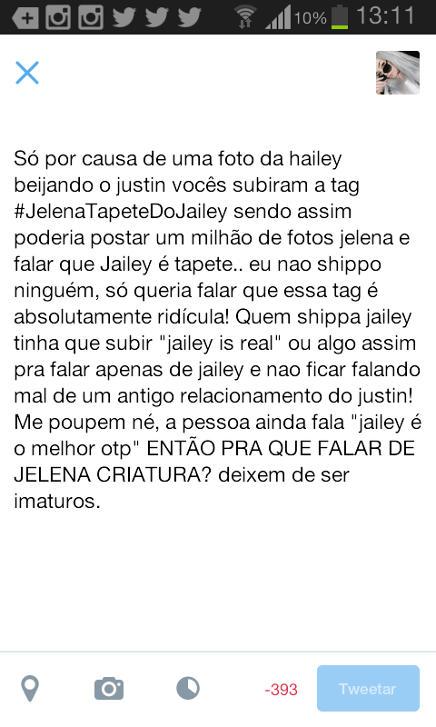 cuspeTMZ's tweet image. Vcs sao lesas ou oq? #JelenaTapeteDoJailey