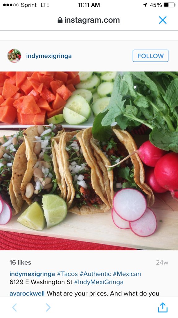 I mean look at them!!! Who's going to join me? 6129 E. Washington St <a href="/indymexigringa/">La Mexi-Gringa</a>
