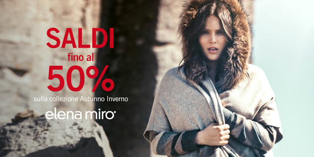 Elena_Miro's tweet photo. Lasciatevi tentare dai #saldi fino al 50% in #negozio e #online. #ElenaMiro #FallWinter15 https://t.co/eusuuWdkcU