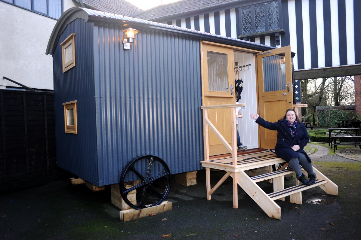 Eco friendly sleeping huts at Samlesbury Hall - bit.ly/1RliQfY #greenliving