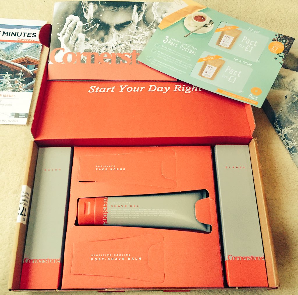 iainpwilliams's tweet photo. Just got my 1st Cornerstone shaving pack through the post. Quality!! #cornerstone_HQ #coffeeoffertoo https://t.co/24RTRLc0y4