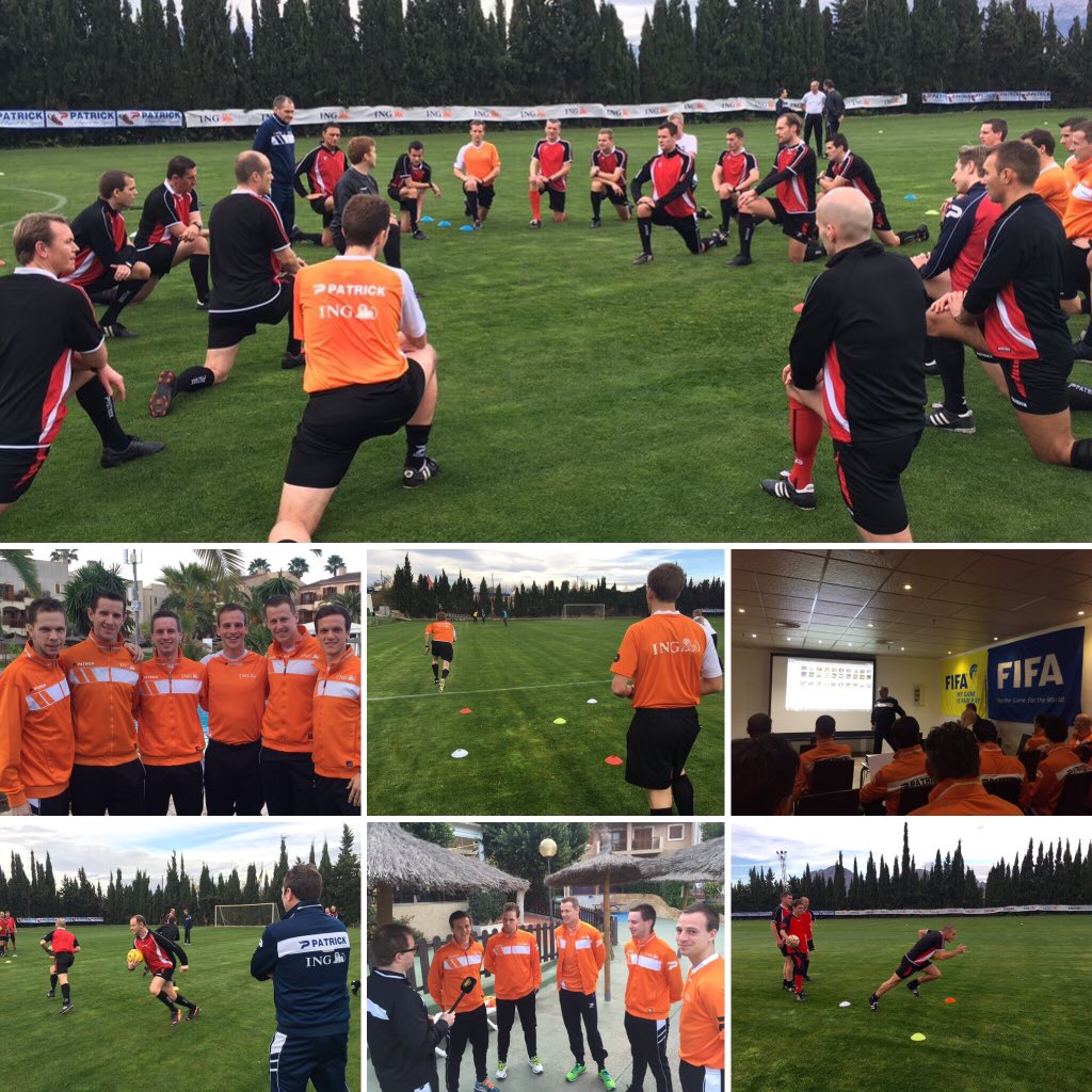 Kustreferee's tweet image. Technische sessie en high intensity training in de voormiddag... #stagerefs #missionalicante  #enjoyrefereeing