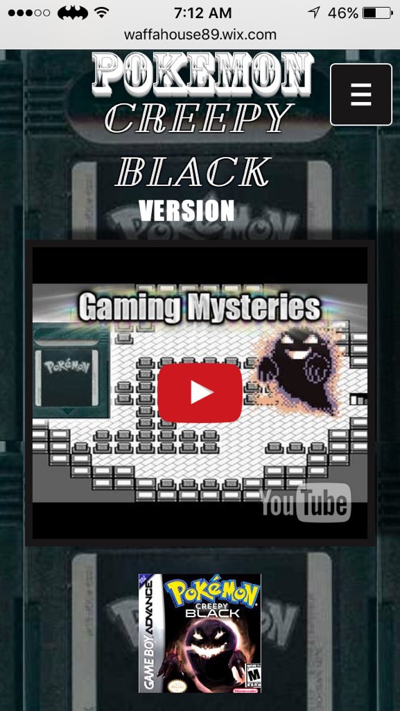 pokemon creepy black gba pokemon creepy black gba