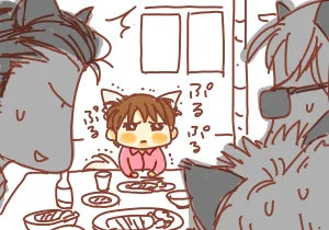 突然、長瀬君の屈強なお友達紹介されて、チワワになっちゃった光ちゃん(笑) 