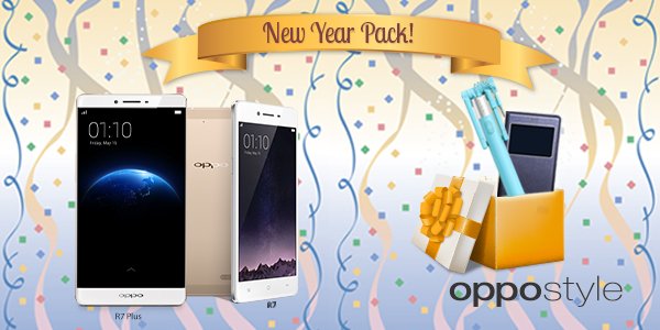 OppoStyleOnline's tweet photo. The best way to start the year: now get a free Selfie Stick and Easy Cover with your OPPO R7/ R7 Plus on OppoStyle. https://t.co/swZtpCRsuK