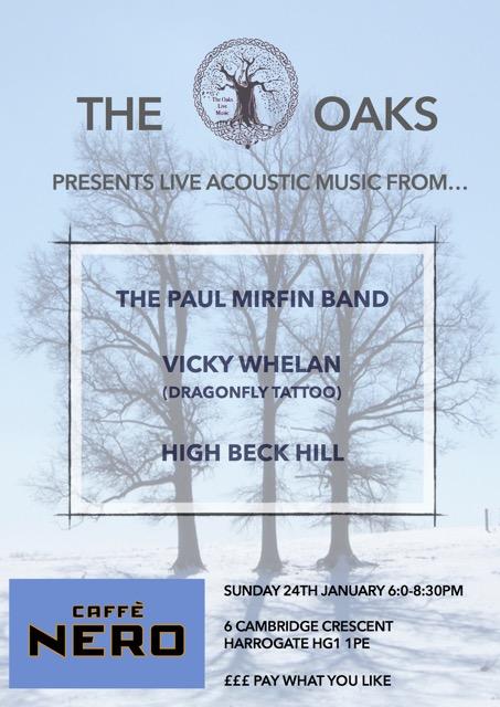paulmirfinband's tweet photo. Aye up, The Oaks music event is back .@GigsHG @Hope4harrogate @WNSHQ @HarrogatePromo @_CaffeNero https://t.co/25F2VyMStu