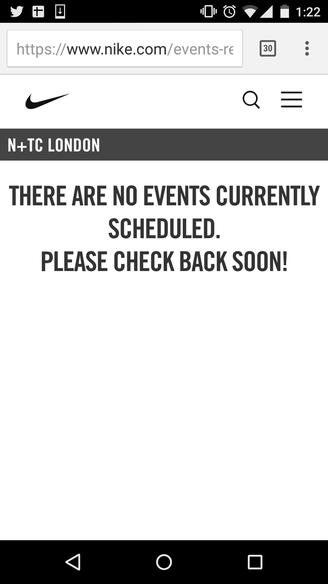 claudie_'s tweet photo. @NikeUK Hi there, is this still the correct link to book classes in London? https://t.co/TCxSJ9xQSv Thanks. https://t.co/K8t6fVrlZY