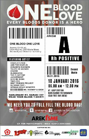 Tulipedegezner's tweet photo. @Arekisme present: #OneBloodOneLove w/ @Ronascent  @CharliesRum_SBY_ @Blingsatan_band @TFTofficial etc https://t.co/u3doKzCrI5