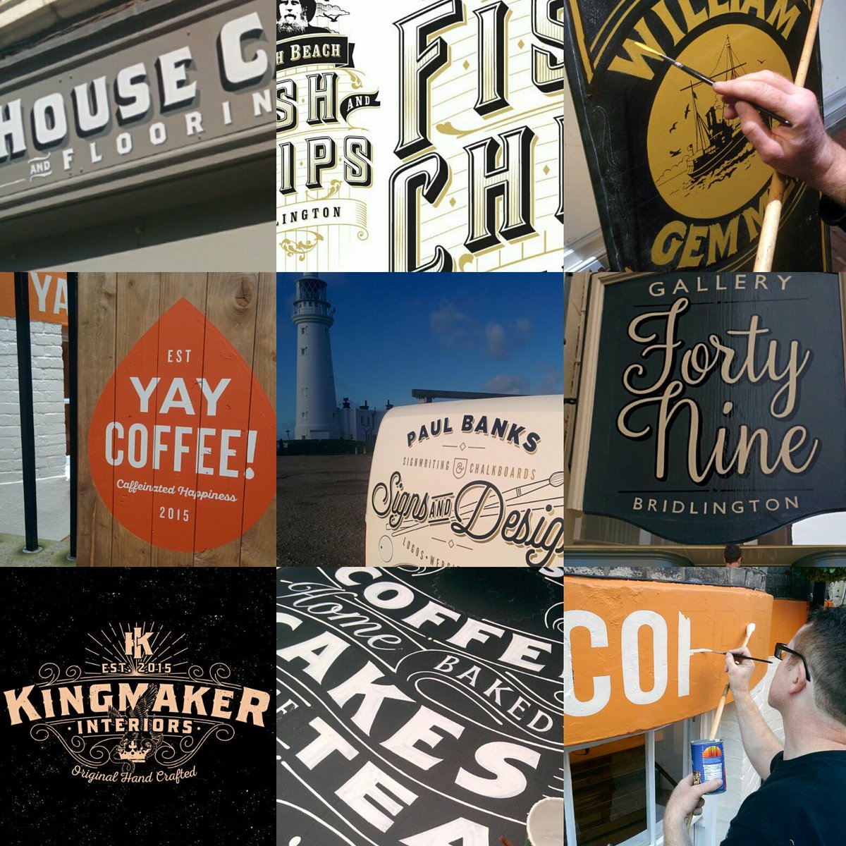 PaulBanksSigns's tweet image. Some #signwriting and #logo work from 2015. Back to it in 2016. Lots of exciting projects booked in.