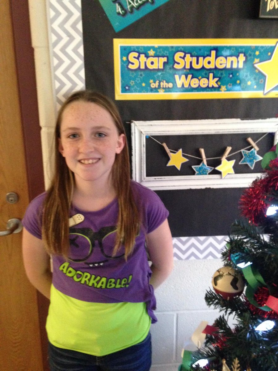 Savannah's class says, She is a great example, has a positive mind and is a creative thinker. I agree! #wmsgreatness