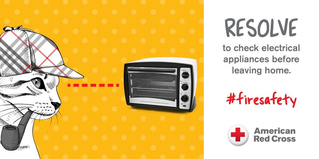 RedCross's tweet image. #FireSafety is elementary, my dear friends. #2016resolution rdcrss.org/hfc16