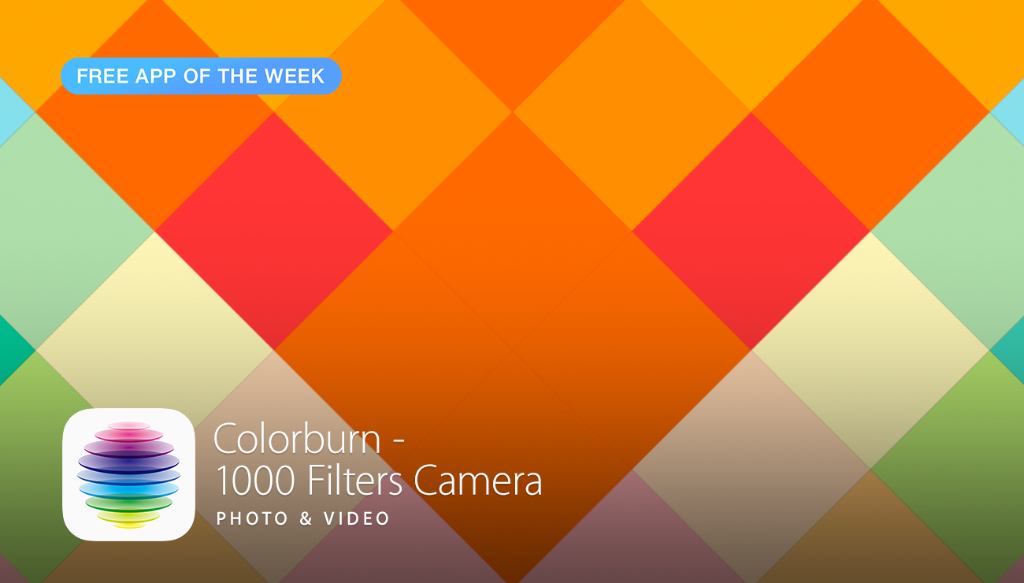 AppStore's tweet image. Filters, filters, and more filters! Colorburn has them all. #FreeAppoftheWeek apple.co/Colorburn
