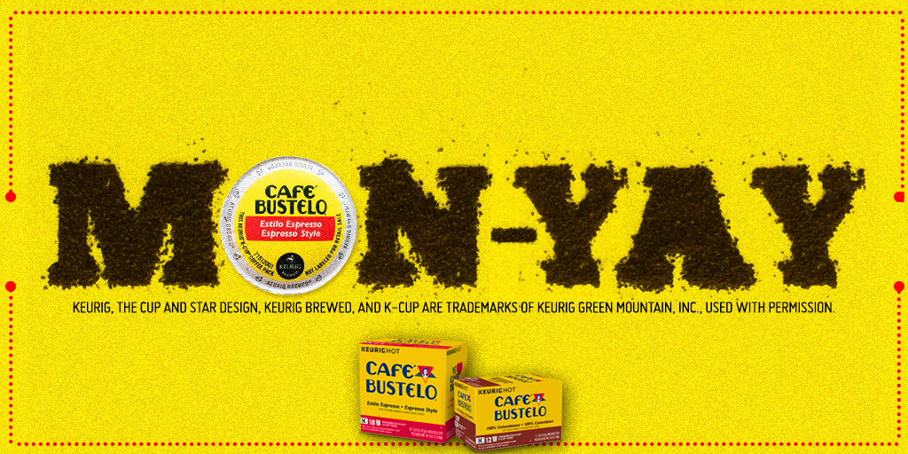 CafeBustelo's tweet image. It’s not just Monday—it’s the first Monday of the year. This calls for more cafecito. #Monday #RoughStart