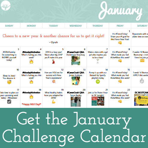 BossedUpOrg's tweet photo. Did you download your January Challenge Calendar yet? https://t.co/GJOY5fOheR https://t.co/cZB1suFvPR