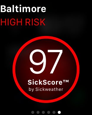 graham_dodge's tweet photo. Seems about right. @sickweather #SickScore #bmore https://t.co/p7HqEE6vdd