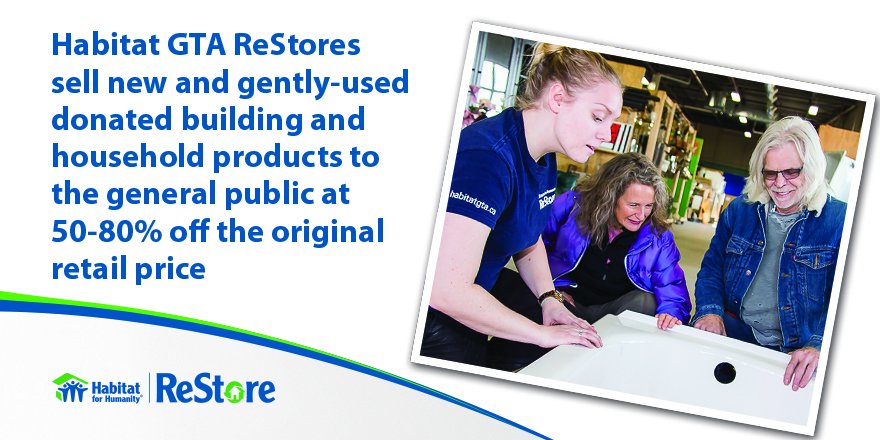 ReStoreGTA's tweet photo. This New Year consider making purchases that are good for your wallet and for your community #ThinkReStore https://t.co/eAlv15uOeM