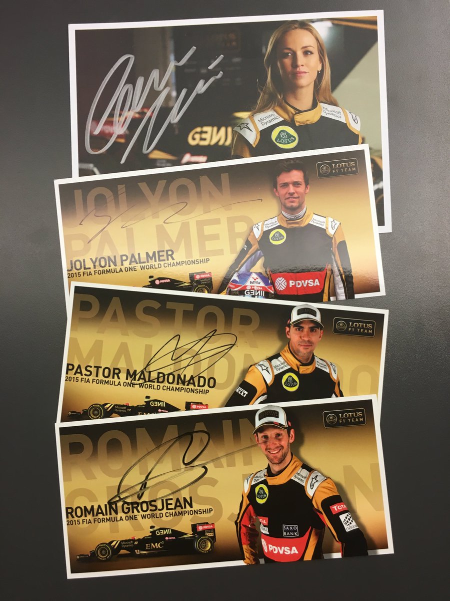 AlpineF1Team's tweet photo. GIVEAWAY! Follow us &amp; RT for a chance to win a set of signed autograph cards! 
Winner picked at random in 24 hours!! https://t.co/mlyQ9bBfmY
