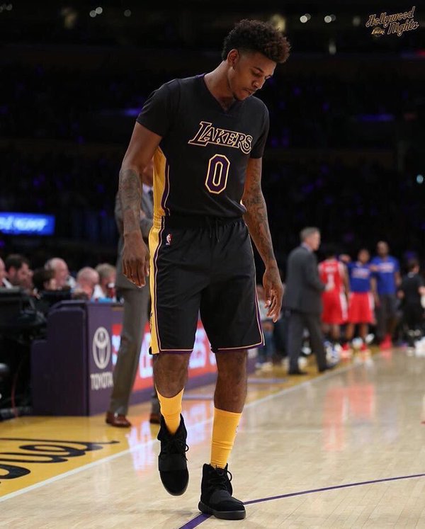 SneakerMob's tweet image. Nick Young credits Kanye West for the Lakers recent success bit.ly/1OGs5Co