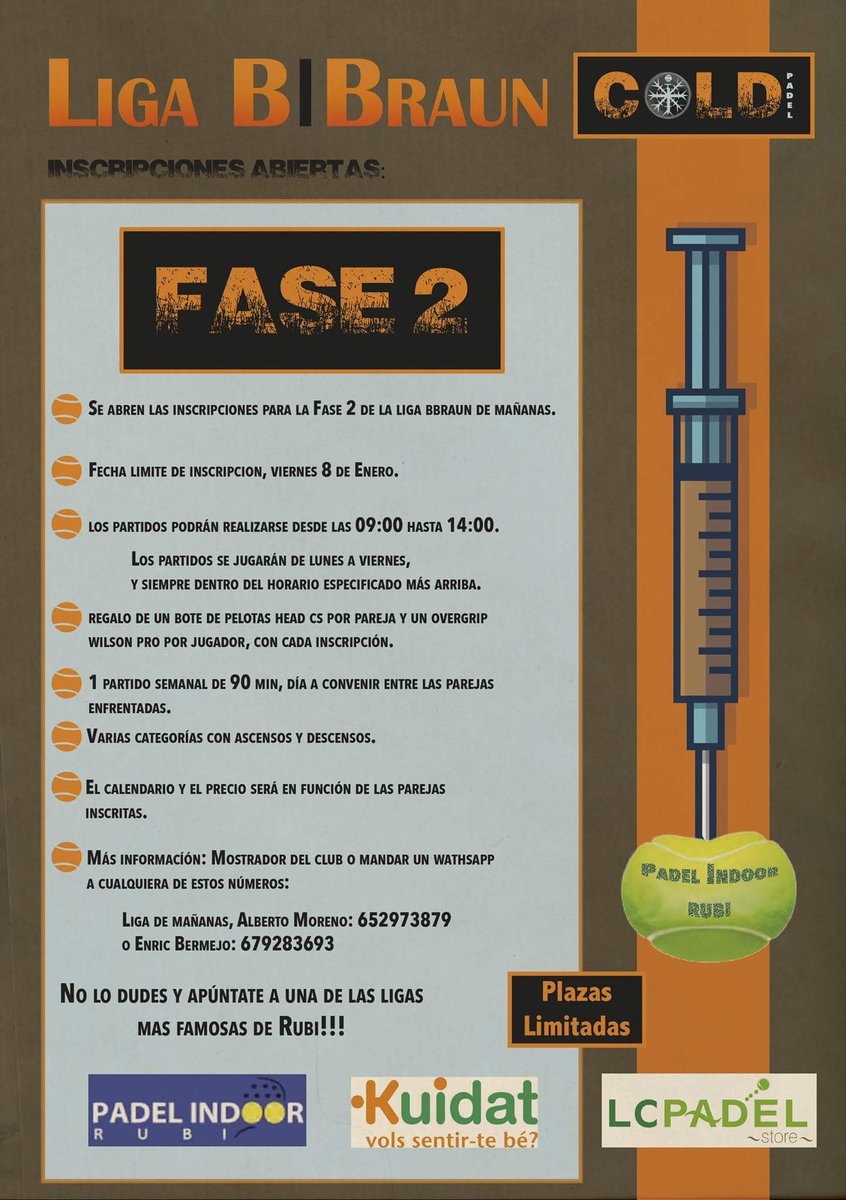 cold_padel's tweet photo. Inscripciones abiertas.... #padel #muchopadel #inscripciones #quenotelocuentenvivelo..💪 https://t.co/cu7SvhARk6