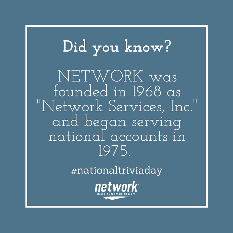 NETWORKdistrib's tweet image. Happy #nationaltriviaday