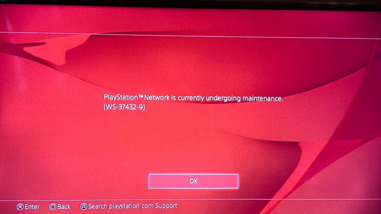 TheCJPrince's tweet photo. @PlayStation This has been all day. If this is the service we get, then it may as well still be free like PS3! #PS4 https://t.co/lCyESy2dbI