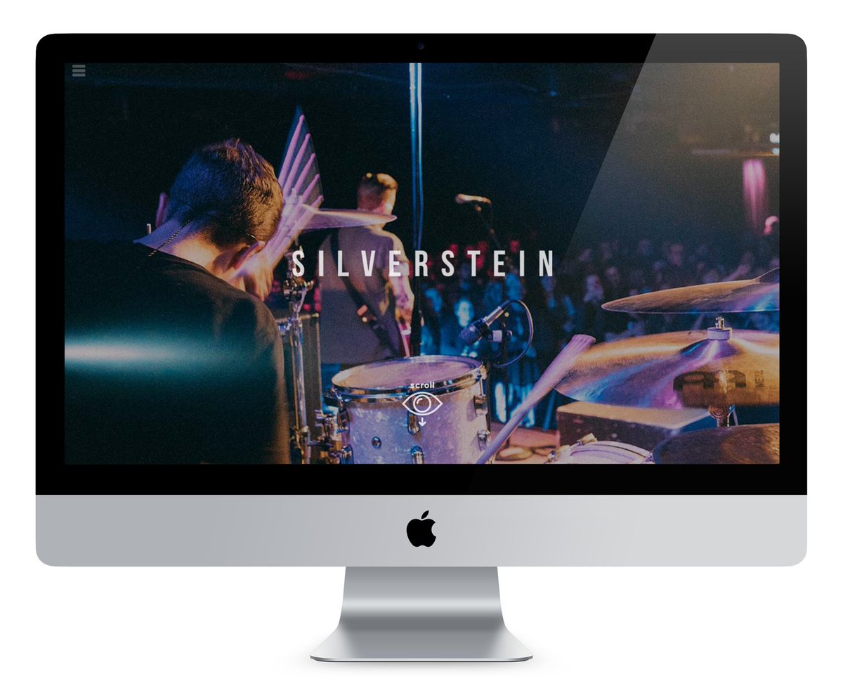 melodiccreative's tweet image. Take a peak at the new website we just launched for @silverstein - Full of #parallax treats! silversteinmusic.com