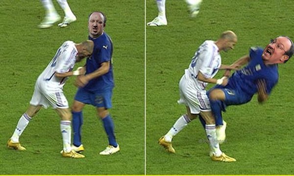 BeritaRMadridCF's tweet photo. Hahaha... #LordRafaOut #HelloZidane https://t.co/t1bE2VQDq9