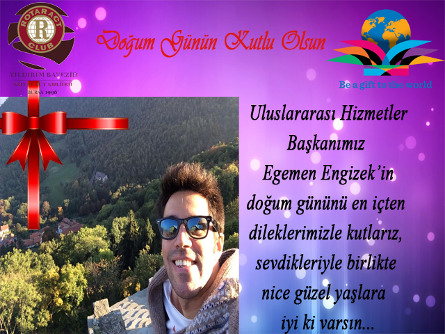 YBR ailesi olarak Uluslararası Hizmetler Başkanımız Egemen Engizek'in doğum gününü en içten dileklerimizle kutlarız.