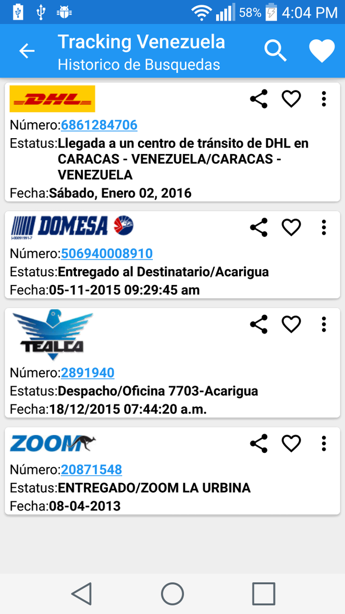 TrackingVen's tweet image. Consultar el estatus de tus envíos Domesa, DHL, Tealca y ZOOM. goo.gl/kb9KYC