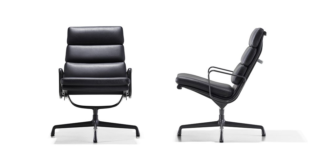 The #Eames Soft Pad Lounge Chair: Comfortable. Strong. Lightweight. bit.ly/1BRPRF2 <a href="/HermanMiller/">Herman Miller</a>