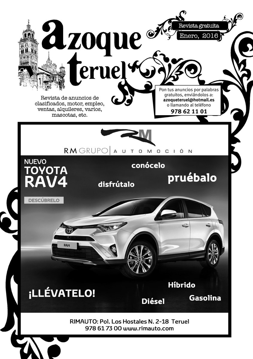 Primer nº del nuevo año de <a href="/Azoque_Teruel/">Azoque Teruel</a> ya está en la calle #ventas #alquileres #piso #coche #compras