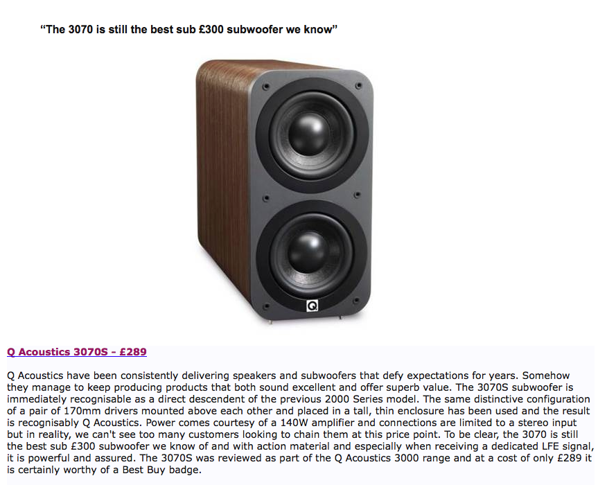q acoustics 3070s