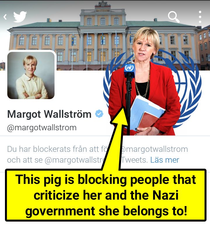 PropagandaSWE's tweet photo. @margotwallstrom <-She is a member of the first NAZI org-> @socialdemokrat that financed Hitler.
@un
@RT_com 
#Putin https://t.co/WaWNkkmCRJ