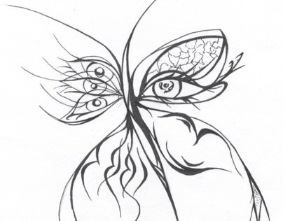 "Butterfly" by Olena Dyachenko on <a href="/behance/">Behance</a>: behance.net/gallery/325637…