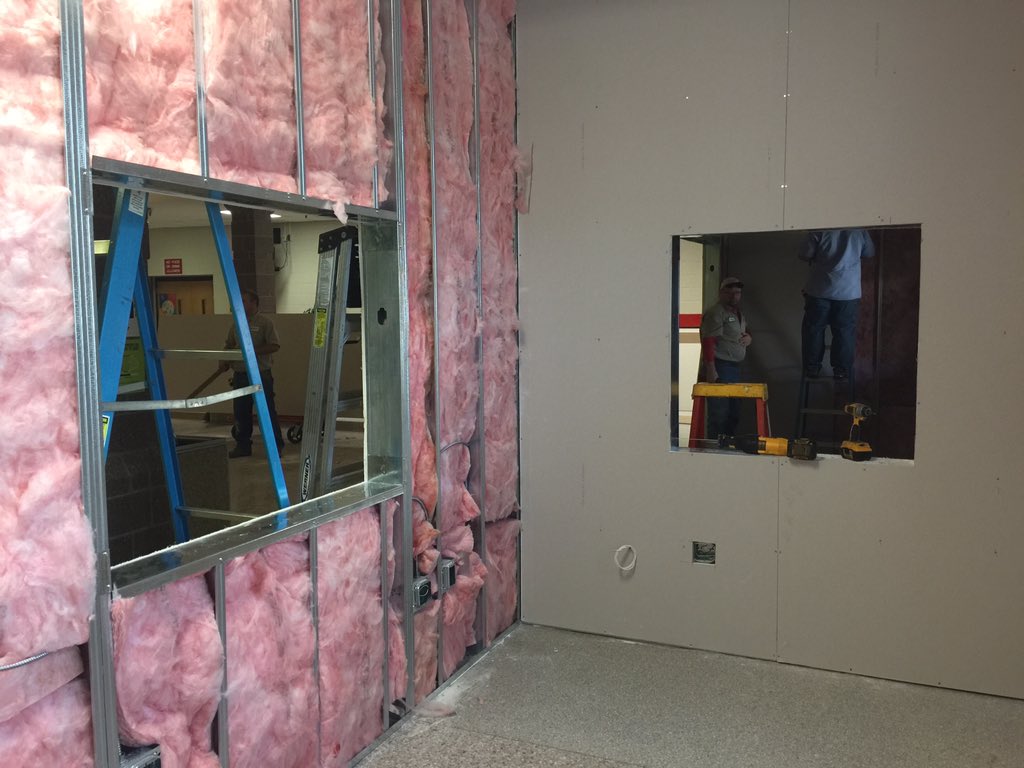 DougSetzer's tweet photo. Progress of Table Rock Middle School safe school entrance (1/4/16) @BurkeCoSchools https://t.co/B5bkYRZKzV