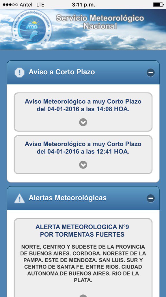 PabloManitto's tweet photo. Mientras el Servicio Metereológico argentino tiene advertencias por tormentas en las próximas horas... https://t.co/PxBZPZySNK
