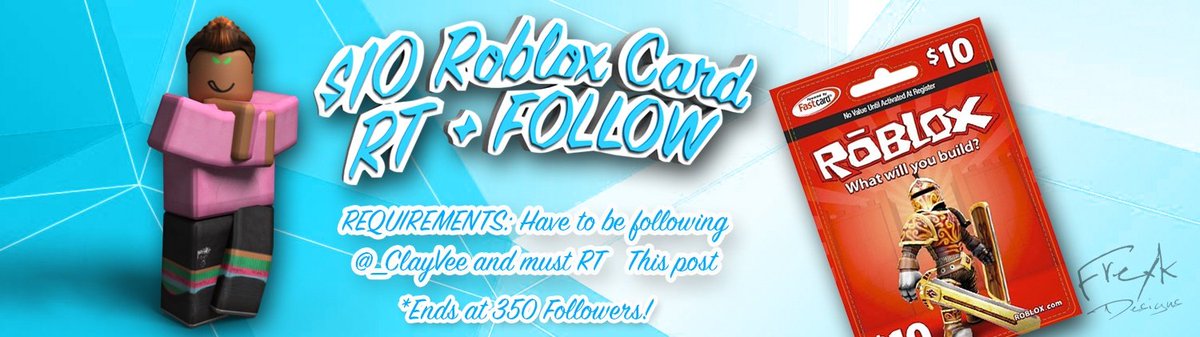 YourTolerated's tweet image. 100 RT&apos;s + Ends at 350 Followers! $10 ROBLOX Card Giveaway! #ROBLOX #ROBLOXGIVEAWAY
