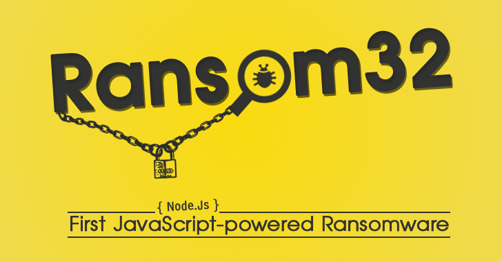 Swati_THN's tweet photo. Ransom32 — First #JavaScript-powered #Ransomware affecting Windows, Mac and #Linux https://t.co/t21XNWhOr9 #malware https://t.co/ji6HATXu3i
