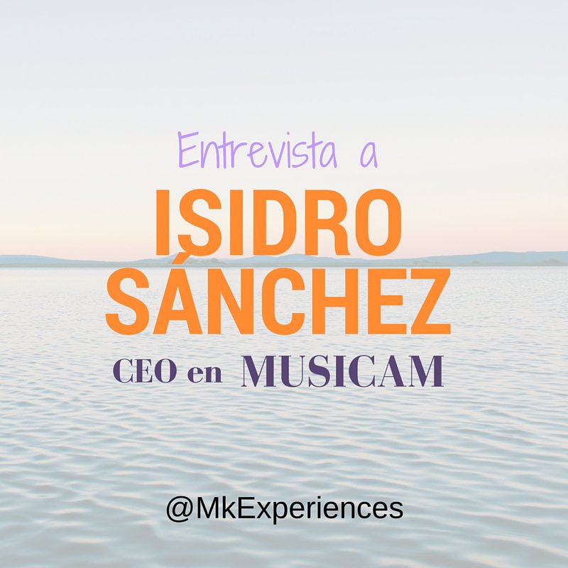 Entrevista a Isidro Sánchez, CEO en @Musicam_ES bit.ly/1mARw1B