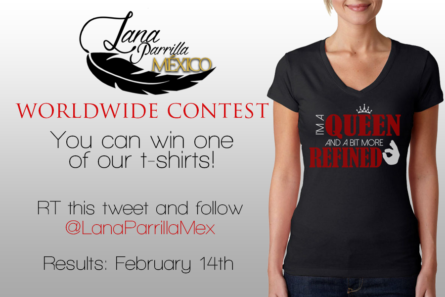LanaParrillaMex's tweet photo. #WorldwideContest
You can win one of our t-shirts!
RT this tweet &amp; follow @LanaParrillaMex!
GOOD LUCK! #EvilRegals🤘🏼 https://t.co/MMBHxg2sUf