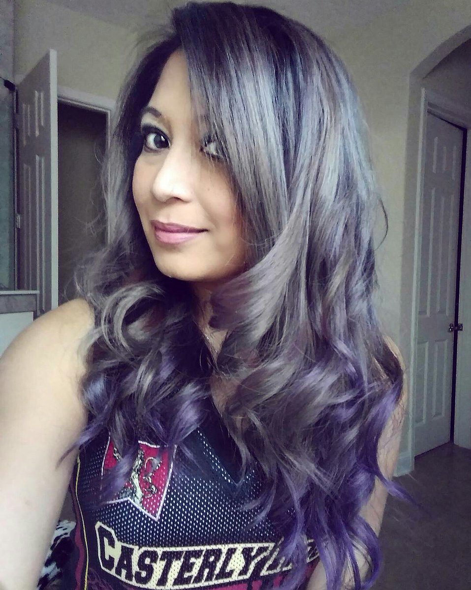 leiannlately's tweet photo. #haircolor #fadecheck #greyhair #purplehair #twotonedhair #crownandglory #mermaidwaves https://t.co/8SEbQb8GwM https://t.co/811SmK1vjf