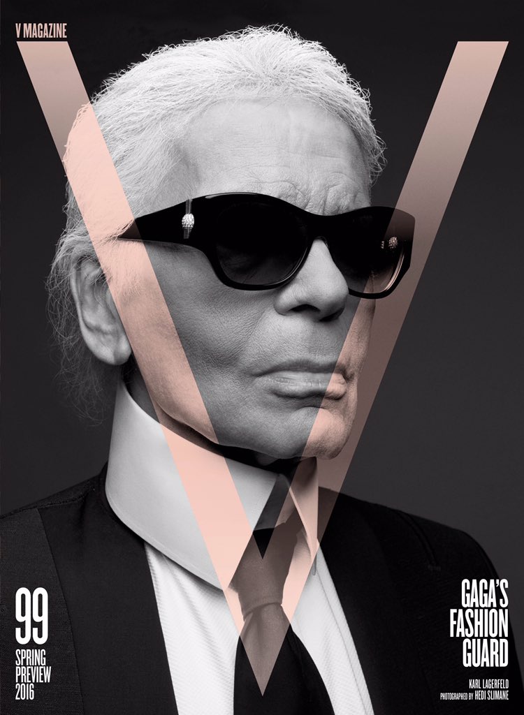 Cover 2/16. Karl Lagerfeld shot by Hedi Slimane @vmagazine bit.ly/1OvnbfO vmagazineshop.com